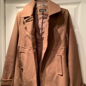 Women’s Pea Coat- Camel Color